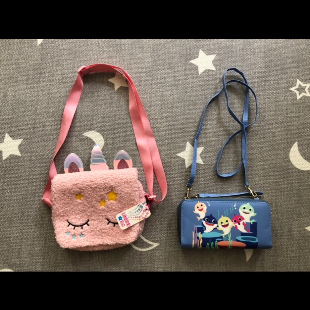 New Bundle) Pinkpong baby shark Crossbody purseAnd Limited too) Girls'